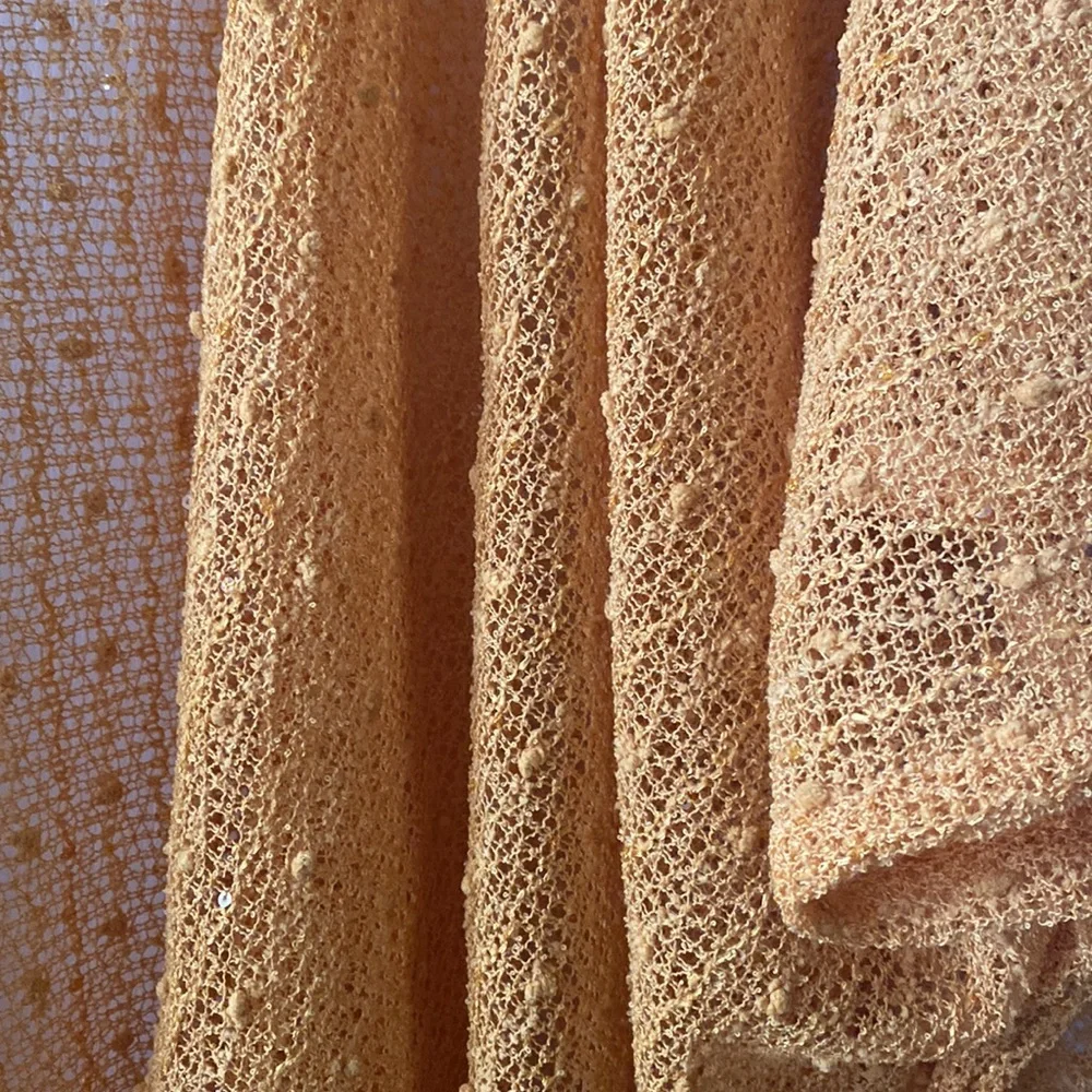 NWT mustard sequin kimono OS - Picture 2 of 3